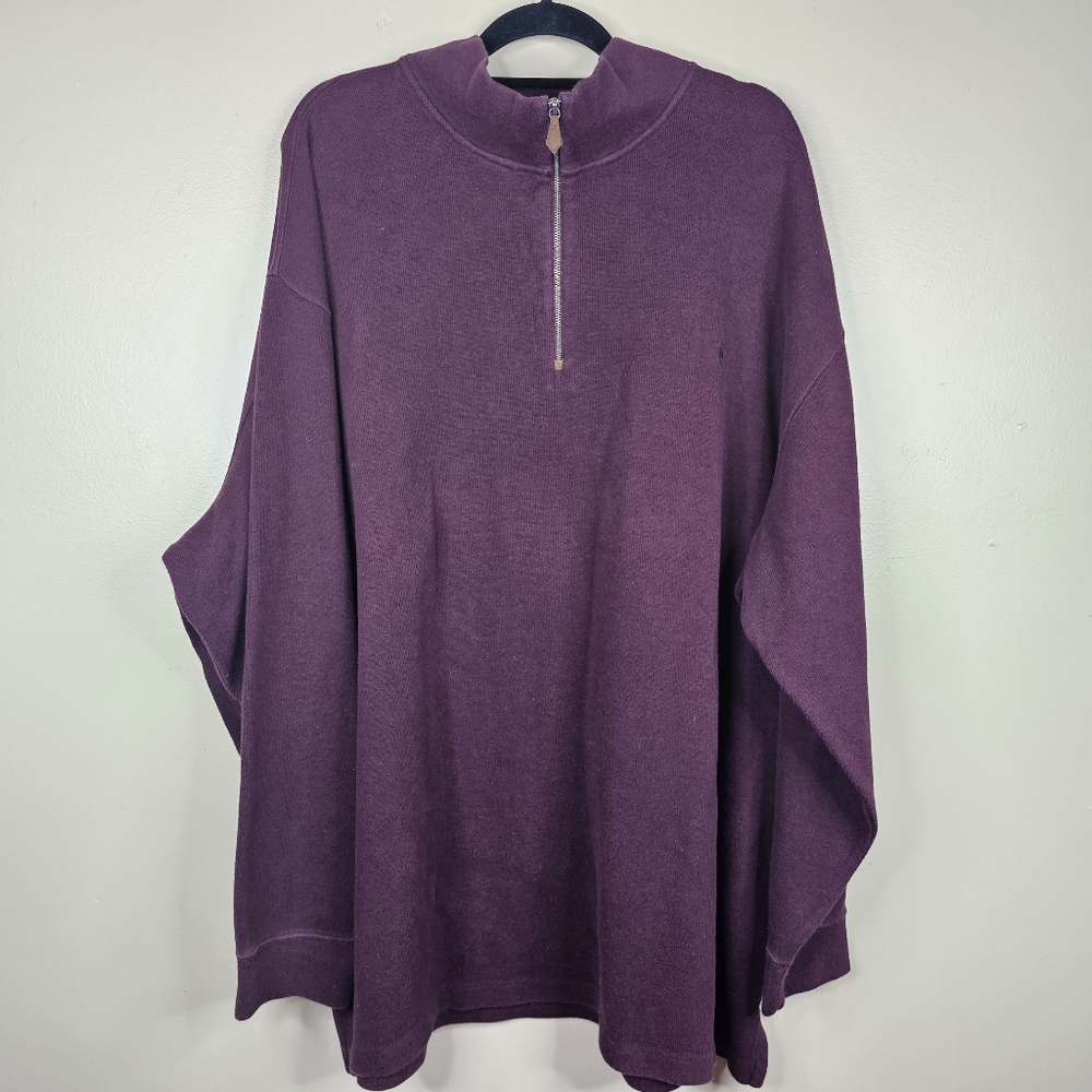 Polo by Ralph Lauren Dark Plum 1/4-Zip Sweater